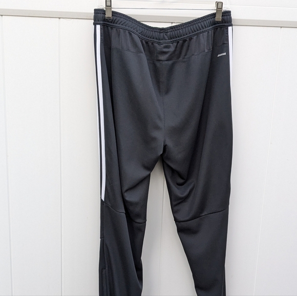 Adidas Athletic Pants Climacool Women's Size Large Black & White Stripe Tapered - Picture 9 of 12